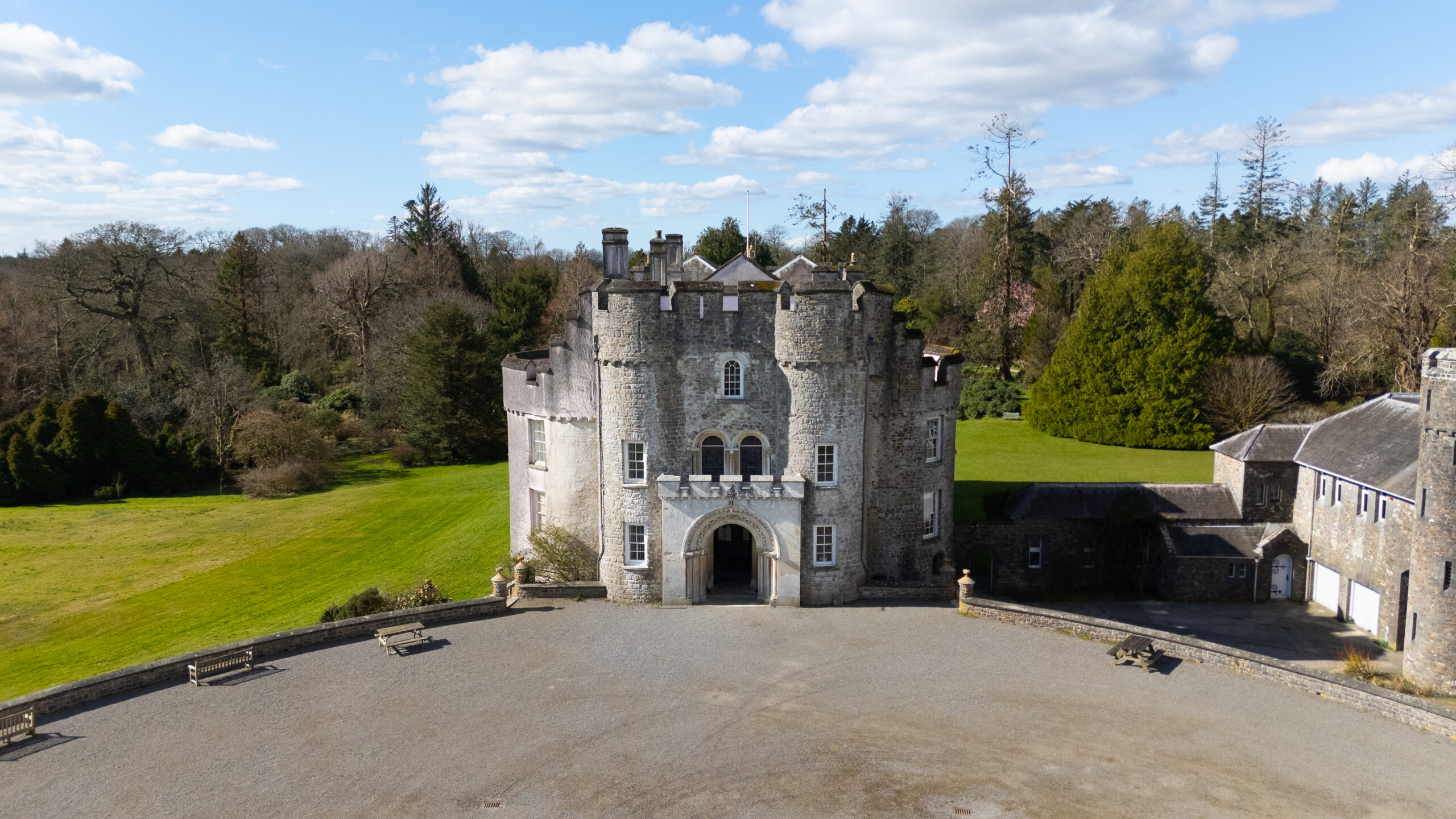 Picton Castle & Gardens, a popular tourist destination in Pembrokeshire, Wales.